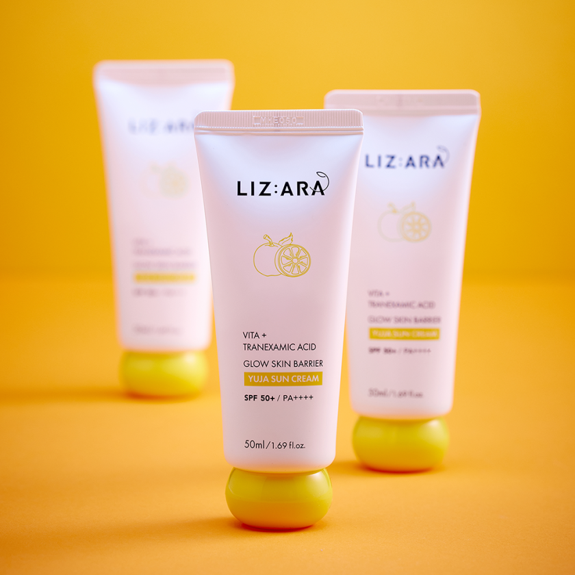 리즈아라 글로우 스킨 베리어 유자 선크림 50ml